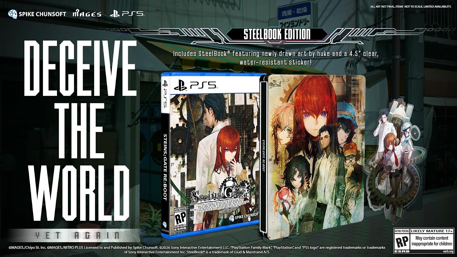 81YBapp0ENL._SL1500_ STEINS;GATE RE:BOOT Steelbook Edition - PlayStation 5 - Image 1